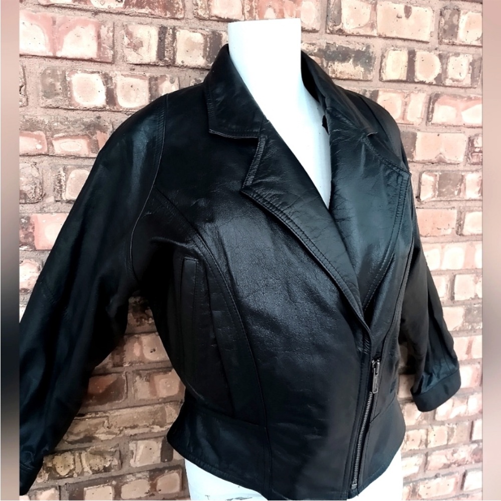 Vintage Wilson's Cropped Leather Jacket Women's S Motorcycle Riding Thinsulate